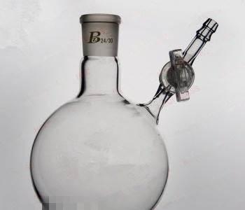 反應球瓶（厚壁,玻璃節門(mén)/標準四氟節門(mén)）