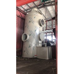 PP水噴淋塔降溫除塵設備制造商廠(chǎng)家誠信經(jīng)營(yíng)湫鴻環(huán)保