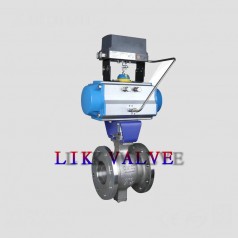 進(jìn)口氣動(dòng)法蘭V型球閥-智能調節氣動(dòng)V型球閥