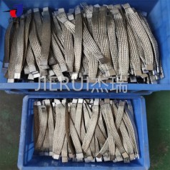 法蘭靜電跨接線(xiàn) 304不銹鋼方頭連接帶 316編織帶軟連接