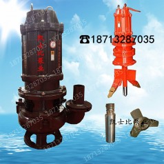 50ZJQ90-55立式潛水渣漿泵無(wú)堵塞潛水吸砂泵配減速機耐磨泥沙泵