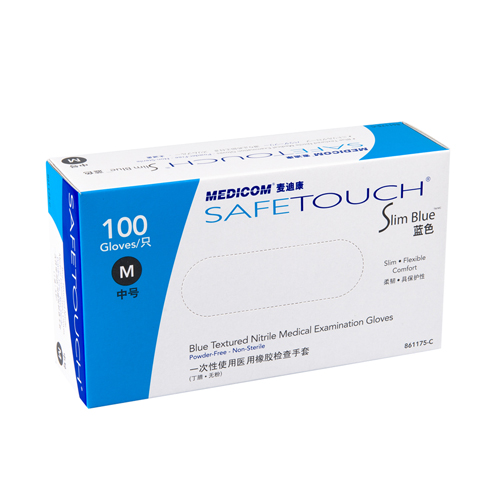 -SafeTouch&#174;無(wú)粉高彈性丁腈檢查手套（藍色）